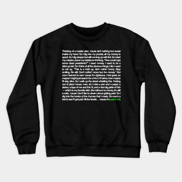 "Thinking of a master plan..." Crewneck Sweatshirt by Scum & Villainy